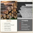 thumbnail image 2 of Tribesigns Thickened Solid Wood Bench, 47" Rustic Farmhouse Entryway Bench with Artistic Legs, 2 of 7