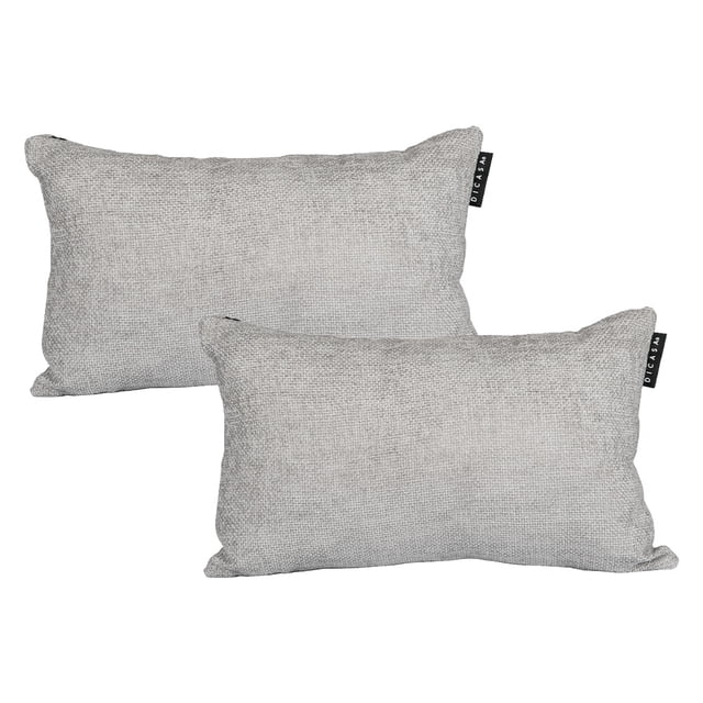 Cojin Riñonera Decorativa Rectangular Set de 2 Manhattan Gris