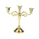 thumbnail image 2 of Candelabro de 3 brazos, candelabro cónico, adorno romántico para boda, candelabro decorativo Retro, centro de mesa para aniversario Dorado, 2 of 9