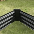 thumbnail image 6 of Raised Garden Bed, 8×4×1ft Rectangle Raised Planter, Outdoor Patio Thickened Metal Raised Bed for Gardening Vegetables Flower Fruits, Black, 6 of 7