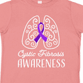 thumbnail image 4 of Inktastic Cystic Fibrosis Awareness with Ribbon and Lungs Boys or Girls Toddler T-Shirt, 4 of 5