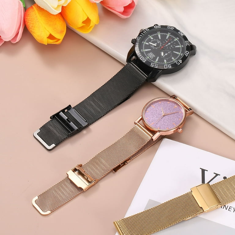 Uxcell Stainless Steel Mesh Watch Band 15mm Quick Release