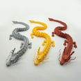thumbnail image 2 of Guardoinrt Plastic Suitable For Any Occasion Handmade Chinese Dragon Ornament For Home And Office Decoration silk gold 45CM, 2 of 6