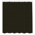 thumbnail image 2 of Ambesonne Geometric Shower Curtain, Dimensional Cubes Pattern, 69"Wx84"L, Black and Pale Camel, 2 of 4
