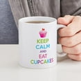 thumbnail image 4 of CafePress - Keep Calm And Eat Cupcakes Mug - 11 oz Ceramic Mug - Novelty Coffee Tea Cup, 4 of 4