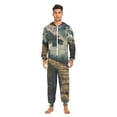 thumbnail image 2 of Bridge Adult Onesie Pajamas Slim Fit Christmas One Piece Suit Pjs for Women and Men Hooded Zipper, 2 of 7