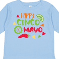 thumbnail image 4 of Inktastic Happy Cinco De Mayo with Lime and Red Pepper Boys or Girls Long Sleeve Toddler T-Shirt, 4 of 5