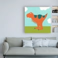 thumbnail image 3 of Trademark Fine Art 'Playtime Dino I' Canvas Art by June Erica Vess, 3 of 3
