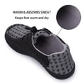 thumbnail image 3 of Women's House Slippers, Slippers with Arch Support, Elastic Band Non-slip, Orthotic Shoes for Women Indoor and Outdoor Black Size 10, 3 of 7