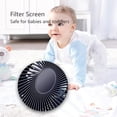 thumbnail image 4 of 5 inch Small Table Fan,Topboutique Mini Desktop Fan,Compact USB Powered Fan,Portable Desk Fans,Quiet Fan for Dorm Bedroom Room Office,Air Circulation,Head Adjustable,Blue, 4 of 8