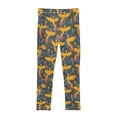 thumbnail image 4 of joogoo Girls' Leggings Phoenix Yellow Pattern Yoga Pants 6T, 4 of 8