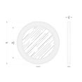 thumbnail image 5 of Varaluz Athena 40-in Round Wall Mirror - Matte Black/Black Seagrass, 5 of 8