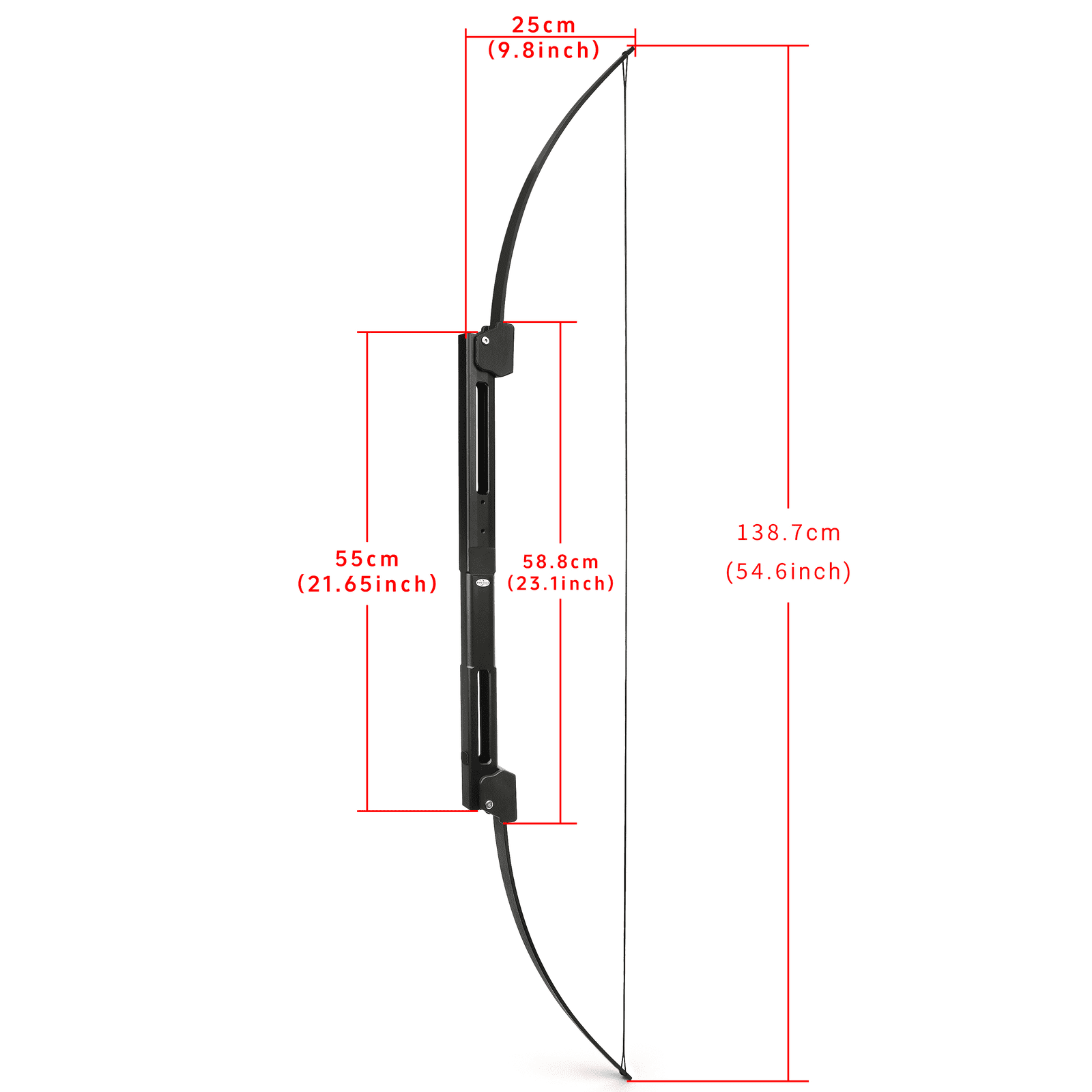 Folding Recurve Bow Set – 35lbs, CNC Aluminum Alloy Handle