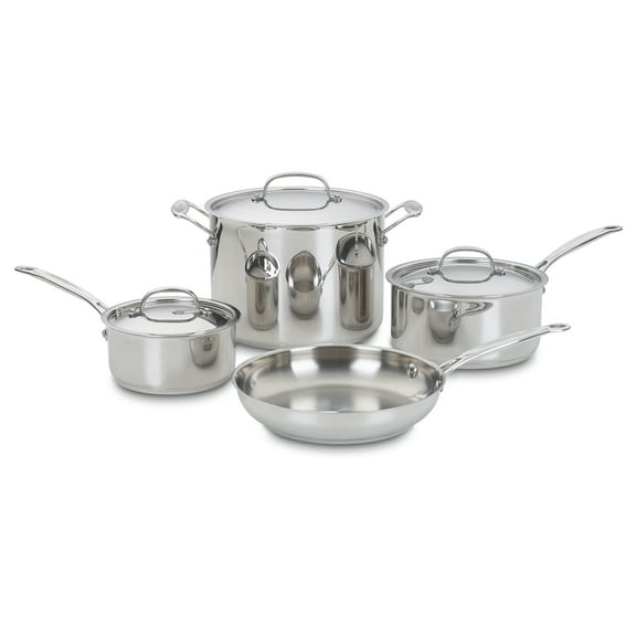 Cuisinart Chef’s Classic 7-Piece Stainless Steel Cookware Set