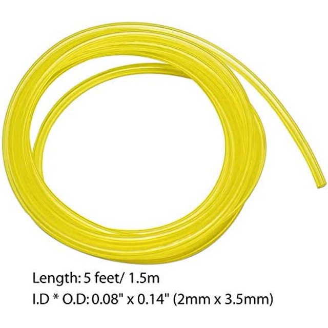 Tubo de manguera de línea de combustible (1 metro cada uno) 2 mm x 3,5 mm, 3 mm x 6 mm, 3 mm x 5 mm, 2,5 mm x 5 mm para manguera de aceite Manguera diésel Manguera de PVC Desbrozadora Cortacésped ZefeiWu 8390611548995