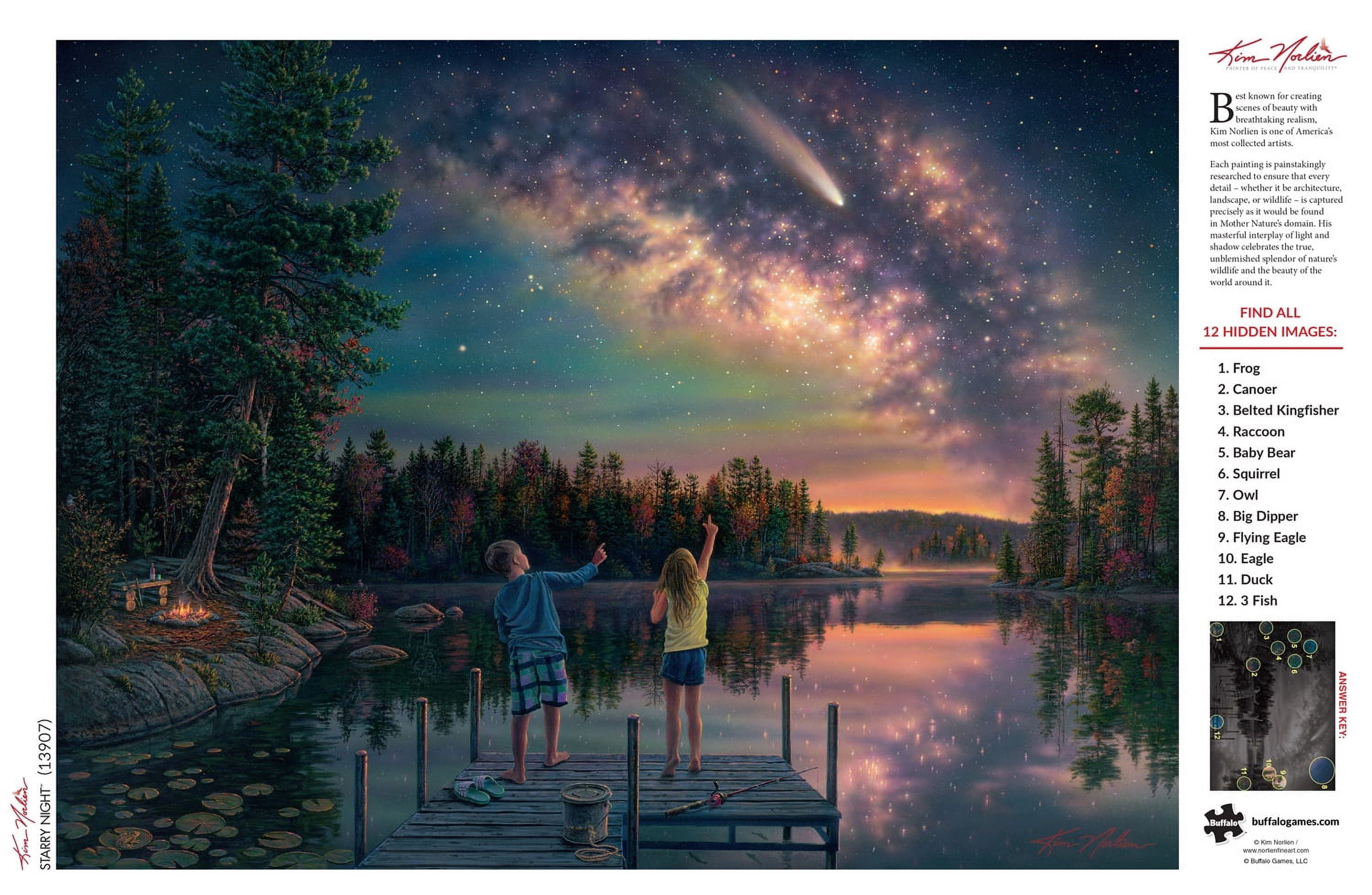 Buffalo Games 1000-Piece Kim Norlien Starry Night Adult Interlocking Jigsaw Puzzle