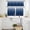 Navy Blue, variant on Navy Blue Ombre Kitchen Curtains Sets for Windows 24 Inch Length, Modern Abstract Art Gradient Aesthetics Rod Pocket Window Treatments Tier Curtains and Valances Set for Bedroom/Bathroom