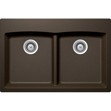 Schock Edon200t087 Bronze Edo Series Topmount Double Bowl