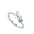 thumbnail image 4 of Cute Puffy Butterfly Open Ring .925 Sterling Silver Band Jewelry Female Male Unisex Size 9, 4 of 4