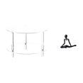 thumbnail image 1 of Mesa auxiliar redonda de acrílico,Mesa auxiliar redonda de acrílico,mesita de noche.,Mesa auxiliar redonda pequeña de acrílico transparente para bebidas,Figura de escritorio,Escultura, 1 of 8