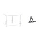 thumbnail image 1 of Mesa auxiliar redonda de acrílico,Mesa auxiliar redonda de acrílico,mesita de noche.,Mesa auxiliar redonda pequeña de acrílico transparente para bebidas,Figura de escritorio,Escultura, 1 of 8