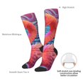 thumbnail image 4 of Pofeuu Digital Flamingo Vibrant Art Print Stockings, Adult Running Hiking Socks for Youth and Adult, 4 of 6