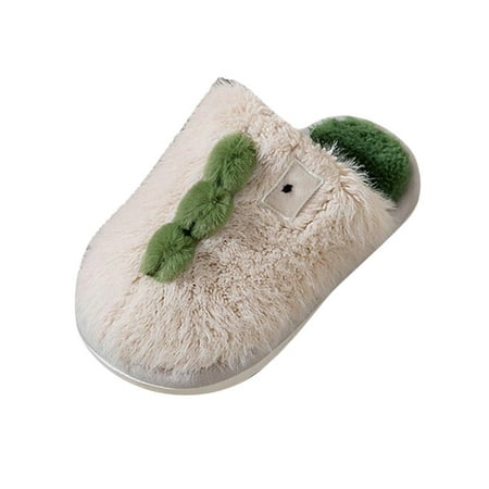 

Qufokar Toddler Sandals Boys Toddler Fuzzy Slipper Fashion Cute Autumn And Winter Boys And Girls Slippers Flat Bottom Round Toe Lightweight Soft Comfortable Warm Solid Color