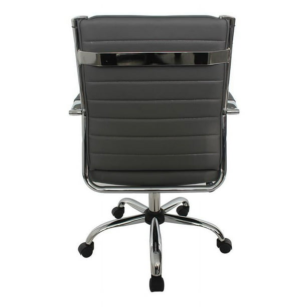 Furniture of America Damse Faux Leather Small Adjustable Office