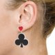 thumbnail image 2 of 1 par de pendientes de naipes para mujer, accesorios de moda para las orejas, pendientes de acrílico, 2 of 6