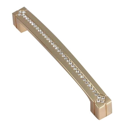 

Crystal Cabinet Knob and Handle Drawer/Furniture Handle with Screw All Metal Modern European Style Gold