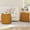 Natural, variant on 19.29"H Round Outdoor Indoor Side Table Set, Modern Wood Grain Patio Garden Stool Set, Sturdy Magnesium Oxide Waterproof, No-Assembly Table for Patio, Garden,Set of 2