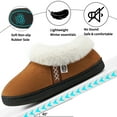 thumbnail image 5 of Ablanczoom Slippers for Women House Shoes Winter: Comfy Memory Foam No-slip Womens Loafer Slippers with Fuzzy Faux Fur Indoors Outdoors, 5 of 8