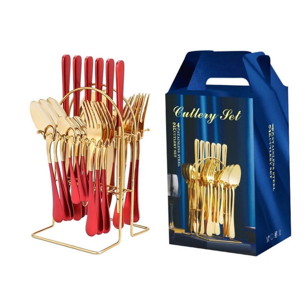 Juego de regalo de cuchillo, tenedor y cuchara para carne de hotel occidental de acero inoxidable