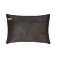 thumbnail image 3 of The HomeCentric Decorative Grey Pack of 2, 12"x14" (30x35 cm) Lumbar Pillow Cover, Velvet Suede Foil, Textured & Tassels Oblong Pillow, Solid Color Pattern Modern Style - Tassels N Grey, 3 of 3
