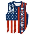thumbnail image 4 of Bainana Summer Patriotic Tank Tops For Women American Flag Print Sleeveless Shirts Breathable Womens Fourth Of July Graphic Tshirts Size Xxxl, 4 of 4