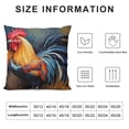 thumbnail image 6 of COMIO Rooster Dog Art Pillow Case 2-Pack Short Plush Pillowcase (Universal 1) White, 6 of 6