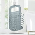 thumbnail image 6 of Clothing Storage Bins Laundry Basket Wall Mounted Rack Plastic Small Dirty Laundry Hamper Basket with Handle for College Dorm 21*12*36cm (Gray), 6 of 6