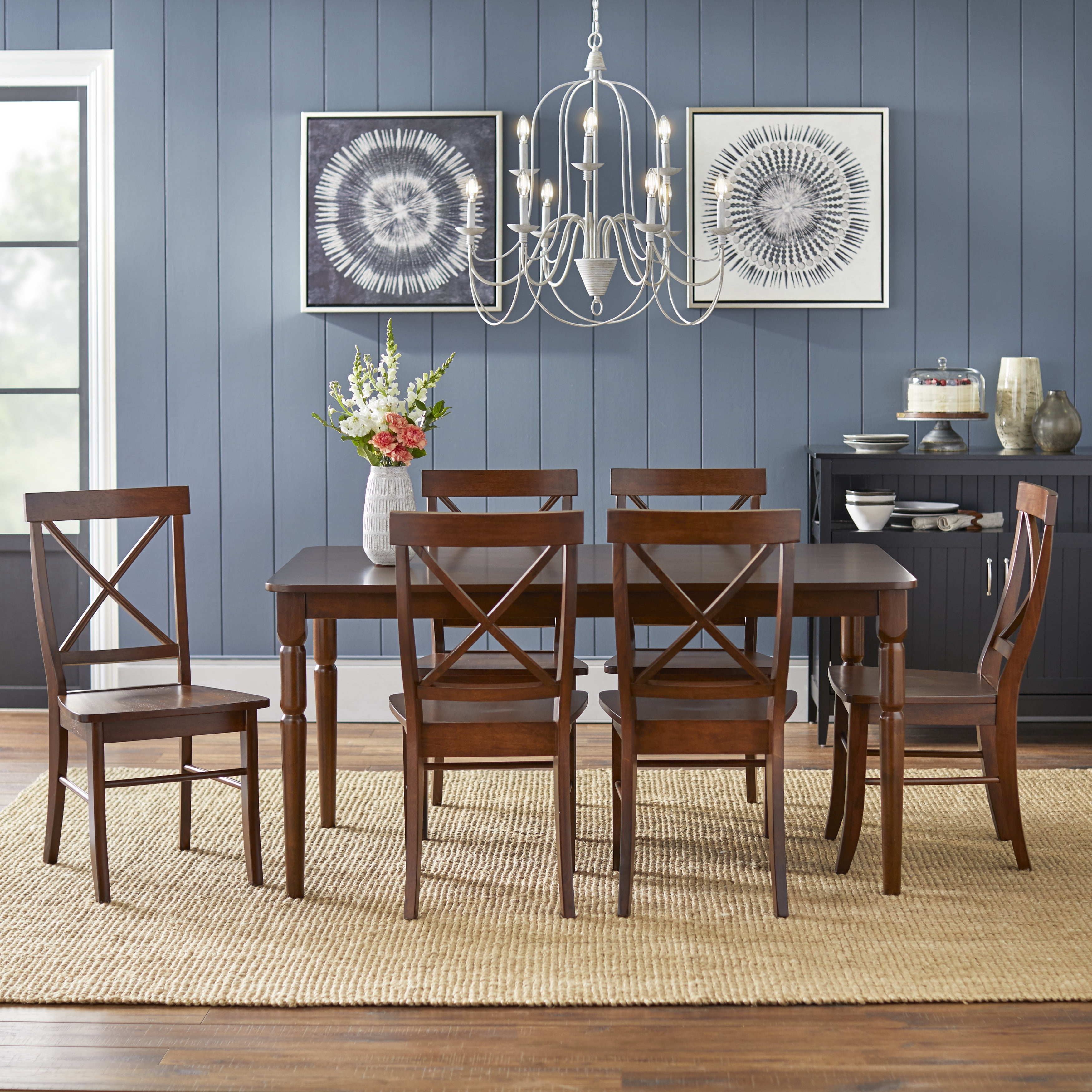 Albury Turned Legs Table, Brown