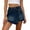 E458 Blue, variant on Angala Ladies Skirts Jean Wrap Mini Skirts Summer High Waist Solid Asymmetric Hem Slim Fit Fashion Womens Skirts Size L Black