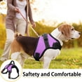 thumbnail image 2 of Homelove Dog Harness, Breathable Adjustable Reflective No Pull Dog Vest, For Medium Size Dogs, Color - Purple, 2 of 7