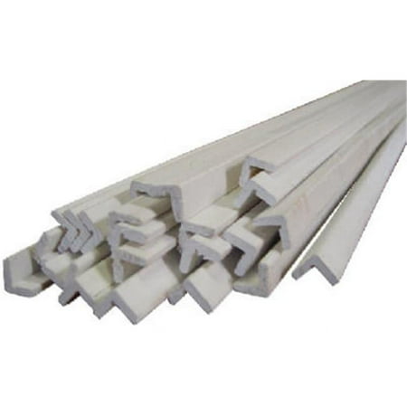 Alexandria Moulding 00170-93096C1 8 ft. Finger Joint Primed Ponderosa Pine - Outside Corner Moulding, Pack Of 10