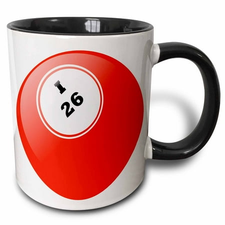 

3dRose Bingo I 26 Two Tone Black Mug 11oz