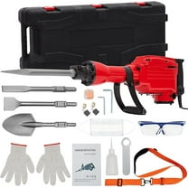 2200W Motor Heavy Duty Demolition Jack Hammer with Kit, 1500 BPM, Jack Hammer with 4 Piece, Noise-Canceling Earplug, Shoulder Strap.