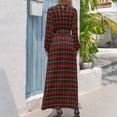 thumbnail image 2 of Clan Boyd Tartan Long Dress dresses summer woman 2024 party dresses woman Women's evening dress, 2 of 4