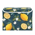 thumbnail image 7 of Yayeee Collapsible Cube Storage Bin with Lid Fabric Closet Decorative Basket with Handles, Green Lemons, 7 of 7