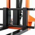 thumbnail image 6 of Tory Carrier  63" Max Lift Fixed Legs Manual Stacker 2200lb Load Cap. Hand Stacker Forklift Orange, 6 of 9