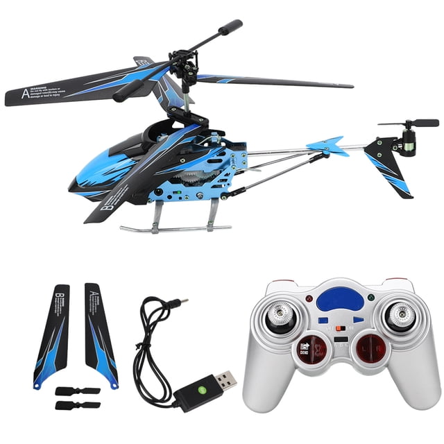 2.4G RC Avión 3.7V 180MAH 3.5CH Infrarrojo Control Remoto Helicóptero Modelo de Juguete para WLtoys S929Blue