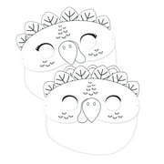 Way to Celebrate Kids Thanksgiving Masks, 8 ct