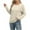 #H-Beige, variant on GuangCheng Womens Solid Long Sleeve Tops Round Neck Knitted Warm Pullover Sweater Blouses