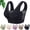 Black, variant on Breathable Anti-Sagging Sports Bra for Women Plus Size Wireless Bras with Cooling Lift-Up Air Tech Mesh High Support,Purple,Bust:34"